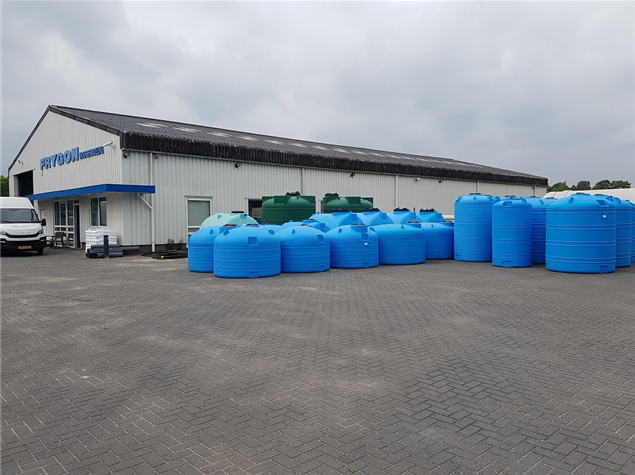 Kunststof opslagtanks van 2000 tot 14300 liter