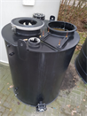 HDPE opslagtank 1000 liter verticaal